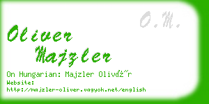 oliver majzler business card